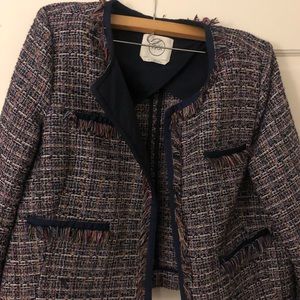 1901 cropped tweed blazer (XL). Worn less than 6 times.